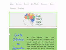 Tablet Screenshot of kidsneurocare.com